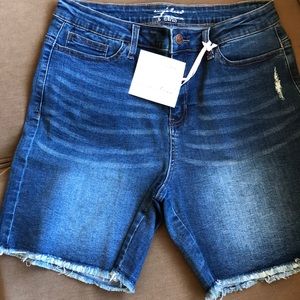 Envy’s Tree Bermuda Denim shorts size L 10/12 New
